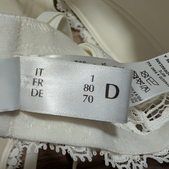 La Perla | White Floral Lace Balconette Bra Padded Underwire 32D - Picture 8 of 14